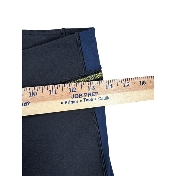 Lululemon Roksanda Break New Ground Leggings Sz 8 Black Blue Yellow Full Length - Picture 6 of 9